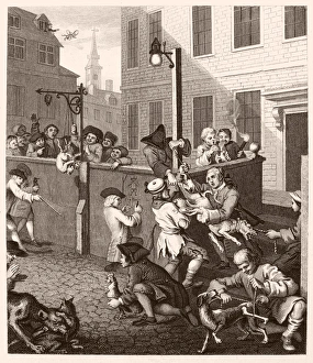 William Hogarth Prints: Hogarth's Print: The First Stage of Cruelty