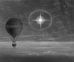HOT AIR BALLOON, 1875. The balloon Zenith, the first manned aircraft to exceed an HOT AIR BALLOON, 1875. The balloon Zenith, the first manned aircraft to exceed an