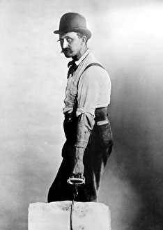 ICEMAN, c1891. Photograph, American, c1891 ICEMAN, c1891. Photograph, American, c1891