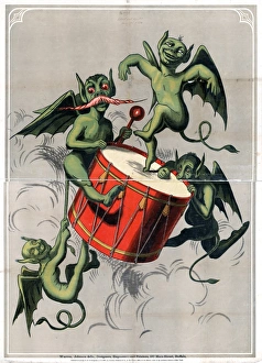 Granger Art On Demand Prints: IMPS AND DRUM. Lithograph, 1870