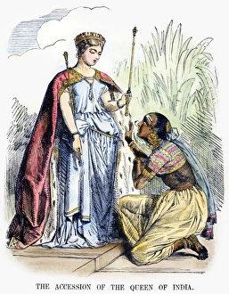INDIA: BRITISH RULE, 1858. The Accession of the Queen of India INDIA: BRITISH RULE, 1858. The Accession of the Queen of India