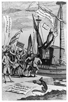 American Colonial History Prints: INTOLERABLE ACTS, 1774
