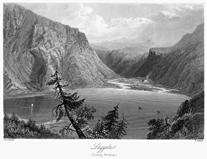IRELAND: LOUGH TAY, c1840. View of Lough Tay and Luggala IRELAND: LOUGH TAY, c1840. View of Lough Tay and Luggala