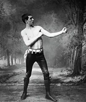 Irish champion featherweight boxer Ike Weir, The Belfast Spider, 1890s Irish champion featherweight boxer Ike Weir, The Belfast Spider, 1890s