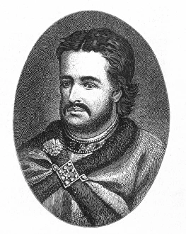 IVAN V ALEKSEYEVICH (1666-1696). Czar of Russia, 1682-1696. Wood engraving, 19th century IVAN V ALEKSEYEVICH (1666-1696). Czar of Russia, 1682-1696. Wood engraving, 19th century