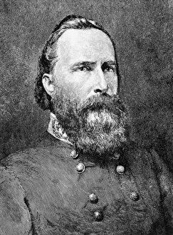 Images Dated 2nd March 2007: JAMES LONGSTREET (1821-1904). American army officer. Wood engraving, 19th century