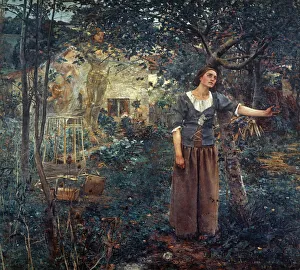JOAN OF ARC (c1412-1431). French national heroine. Oil on canvas, 1879 JOAN OF ARC (c1412-1431). French national heroine. Oil on canvas, 1879