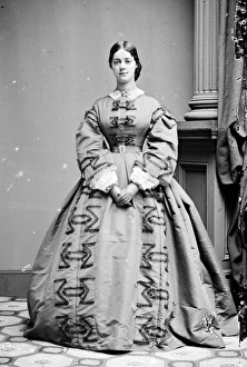 KATE CHASE (1840-1899). American society hostess. Photograph, c1860 KATE CHASE (1840-1899). American society hostess. Photograph, c1860