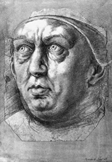 LEO X (1475-1521). Pope, 1513-1521. Drawing attributed to Sebastiano del Piombo LEO X (1475-1521). Pope, 1513-1521. Drawing attributed to Sebastiano del Piombo