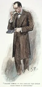 1893 Print of Sherlock Holmes by Sidney Paget