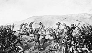LITTLE BIGHORN, 1876. Custers Last Fight. Oil on canvas by Cassilly Adams, 1885 LITTLE BIGHORN, 1876. Custers Last Fight. Oil on canvas by Cassilly Adams, 1885