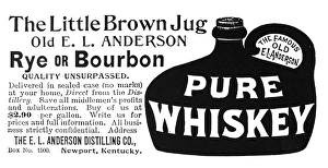 LITTLE BROWN JUG, 1894. The Little Brown Jug - Old E.L. Anderson Rye or Bourbon LITTLE BROWN JUG, 1894. The Little Brown Jug - Old E.L. Anderson Rye or Bourbon