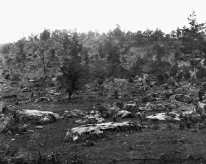 LITTLE ROUND TOP. View of Little Round Top, above the Gettysburg battlefield in Pennsylvania, July 1863 LITTLE ROUND TOP. View of Little Round Top, above the Gettysburg battlefield in Pennsylvania, July 1863