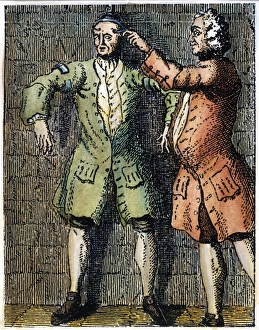 LONDON: DEBTOR'S PRISON. A debtor in the Marshalsea Prison, London LONDON: DEBTOR'S PRISON. A debtor in the Marshalsea Prison, London