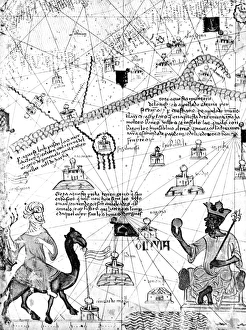 MANSA MUSA (1312-1337). King of Mali. Mansa Musa seated on his throne MANSA MUSA (1312-1337). King of Mali. Mansa Musa seated on his throne