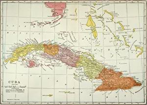 MAP: CUBA, 1900. Map of Cuba printed in the United States, c1900 MAP: CUBA, 1900. Map of Cuba printed in the United States, c1900
