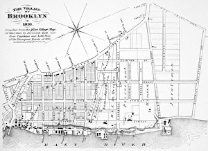 Map of the village of Brooklyn, New York, in 1816 Map of the village of Brooklyn, New York, in 1816