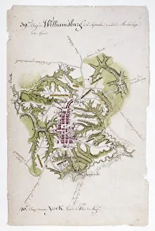 Map of Williamsburg, Virginia, and the surrounding country Map of Williamsburg, Virginia, and the surrounding country