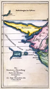 Ancient World Maps Prints: ATLANTIS: MAP, 1831