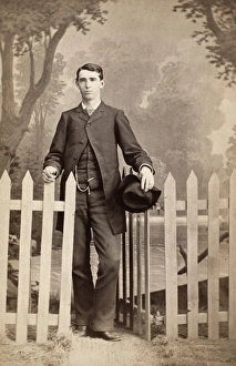 MEN'S FASHION, c1895. Original cabinet photograph MEN'S FASHION, c1895. Original cabinet photograph