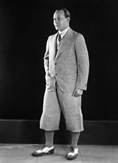 MEN'S FASHION, c1925. Photograph, American golfing costume, c1925 MEN'S FASHION, c1925. Photograph, American golfing costume, c1925