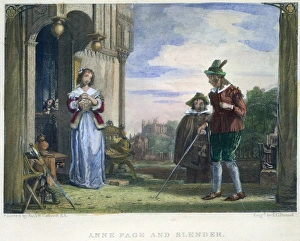 Elizabethan Era Illustration Prints: MERRY WIVES OF WINDSOR