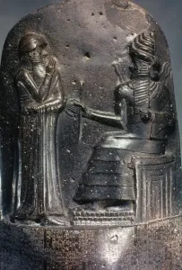 Code Of Hammurabi Prints: CODE OF HAMMURABI. Detail of top of black basalt stele, c1792-1750. B. C