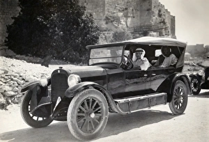 MIDDLE EAST: CAR, c1930. An Arabic man driving a car, c1930 MIDDLE EAST: CAR, c1930. An Arabic man driving a car, c1930
