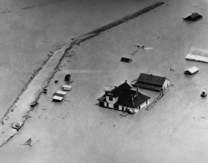 MISSISSIPPI FLOOD, 1927. Aerial view of Knowlton, Arkansas, during the Great Mississippi MISSISSIPPI FLOOD, 1927. Aerial view of Knowlton, Arkansas, during the Great Mississippi