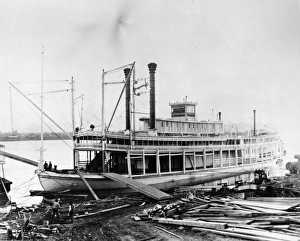 MISSISSIPPI STEAMBOAT, c1896. The Bluff City, sternwheel steamboat of the Anchor Line MISSISSIPPI STEAMBOAT, c1896. The Bluff City, sternwheel steamboat of the Anchor Line