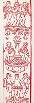 MUSICIANS, 1496. Detail of a woodcut border from Practica Musicae, by Franchinus Gafurius MUSICIANS, 1496. Detail of a woodcut border from Practica Musicae, by Franchinus Gafurius