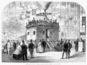 Nadars Le Geant balloon on exhibition at the Crystal Palace in London in 1863 Nadars Le Geant balloon on exhibition at the Crystal Palace in London in 1863
