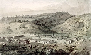 NEW MEXICO: FORT DEFIANCE. Fort Defiance, New Mexico (now Arizona). Watercolor by Seth Eastman NEW MEXICO: FORT DEFIANCE. Fort Defiance, New Mexico (now Arizona). Watercolor by Seth Eastman
