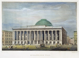 NY STOCK EXCHANGE, 1850. Steel engraving, 1850 NY STOCK EXCHANGE, 1850. Steel engraving, 1850