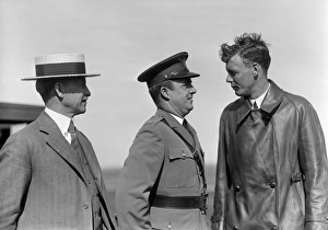 ORVILLE WRIGHT & LINDBERGH. Orville Wright, Major John F ORVILLE WRIGHT & LINDBERGH. Orville Wright, Major John F