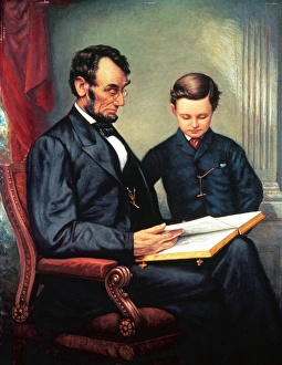 Painting by Franklin C. Courter, c1929, after a photograph by the studio of Mathew Brady Painting by Franklin C. Courter, c1929, after a photograph by the studio of Mathew Brady