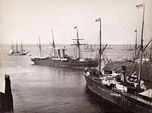 PANAMA CANAL: HARBOR. Colon Harbor on the Panama Canal. Photographed c1915 PANAMA CANAL: HARBOR. Colon Harbor on the Panama Canal. Photographed c1915