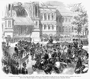 Print of the Emperor Napoleon III at the Paris Exposition 1867