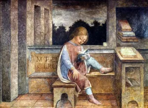 The Young Cicero Reading Print, 1460s