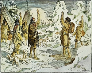 PIERRE ESPRIT RADISSON (c1636-c1710). French fur trader and explorer. Radisson and Medard Chouart PIERRE ESPRIT RADISSON (c1636-c1710). French fur trader and explorer. Radisson and Medard Chouart