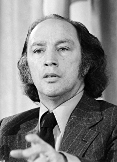 PIERRE TRUDEAU (1919-2000). Canadian politician. Photograph by Warren K. Leffler PIERRE TRUDEAU (1919-2000). Canadian politician. Photograph by Warren K. Leffler