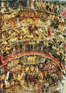 Print of Dante led through Hell