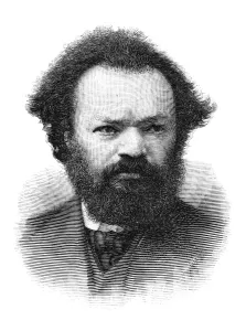 Portrait Prints: Sergey Stepnyak-Kravchinsky Print, Engraving