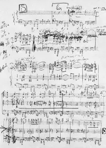Prints of STRAVINKSY: RITE OF SPRING. The last page of the score of the Rite of Spring, by Igor Stravinsky, 1912 Art Prints: The last page of the score print of STRAVINKSY: RITE OF SPRING, 1912