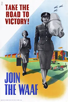 Recruitment Prints: Print of Women's Auxiliary Air Force Recruitment Poster, 1943