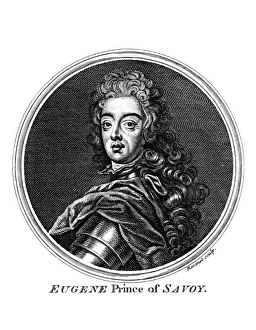 18th Century Portrait Prints: PRINCE EUGENE OF SAVOY (1663-1736). Austrian general. Engraving, c1700
