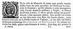 French Wood Engraving Prints: PRINTING INITIAL, c1500. Initial Q. Wood engraving, French, c1500