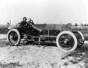 RACECAR DRIVERS, c1913. Two drivers in a racecar. Photograph, c1913 RACECAR DRIVERS, c1913. Two drivers in a racecar. Photograph, c1913