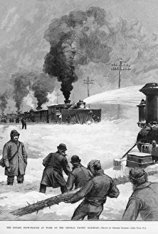 Central Pacific Railroad Prints: RAILROADING. Central Pacific R