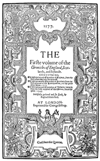 RAPHAEL HOLINSHED (d. c1580). English chronicler RAPHAEL HOLINSHED (d. c1580). English chronicler